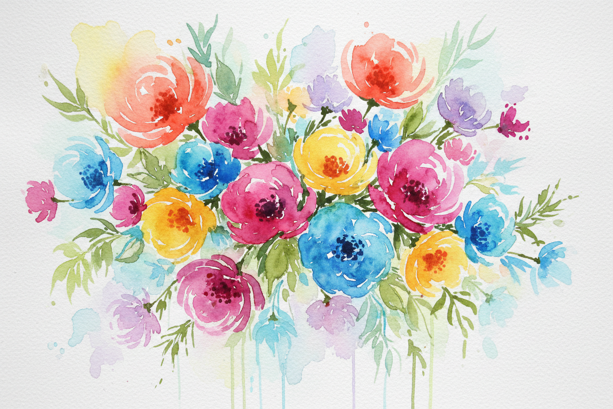 How to Paint Loose Watercolor Florals: A Beginner's Guide