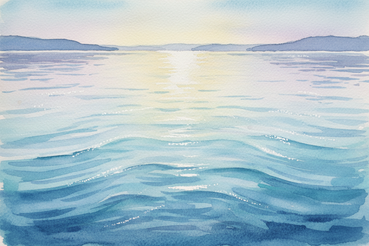 How to Paint Water in Watercolor: The Principles That Make It Work Every Time