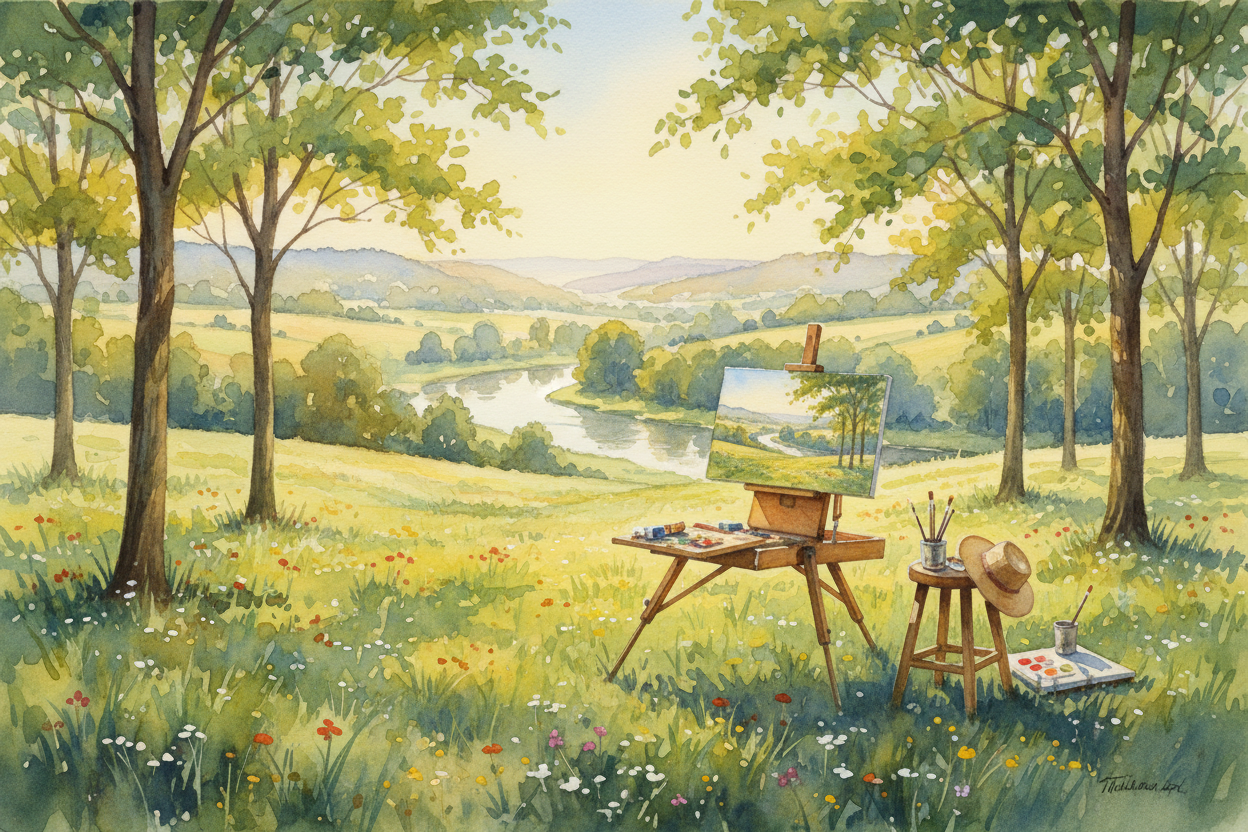 Plein Air Watercolor Painting: A Beginner's Guide to Painting Outside