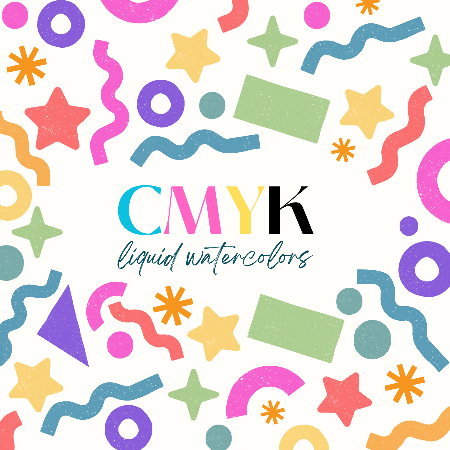 CMYK Liquid Watercolors