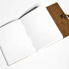 Unlined Sketchbook - Golden-  Choose Your Thread Color: 4x6 / Light Brown