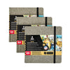 Arteza® Gray Hardcover Watercolor Book, 3-Pack, 5.5" x 5.5"