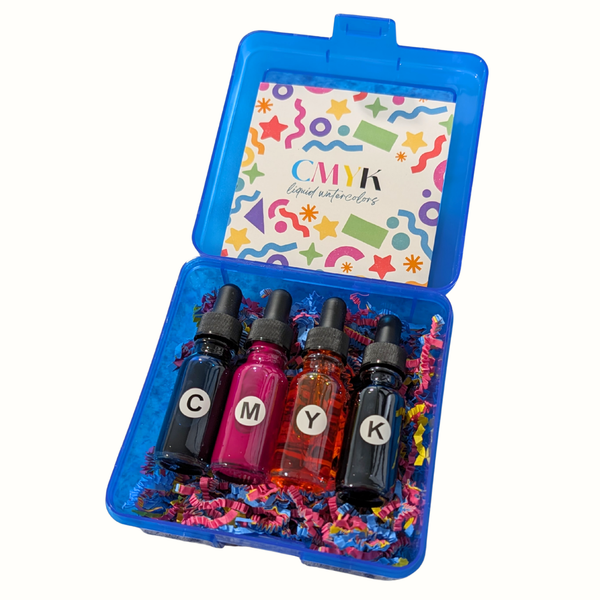 CMYK Primary Color Set (Liquid) – Nicholson's Peerless Watercolors