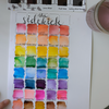 Color swatch chart titled 'sidekick' with watercolor samples on a white background.