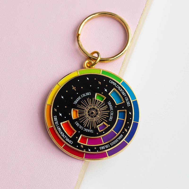Color Wheel© Enamel Keychain